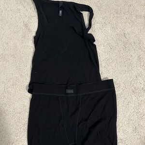 Skim boxer short and tank set